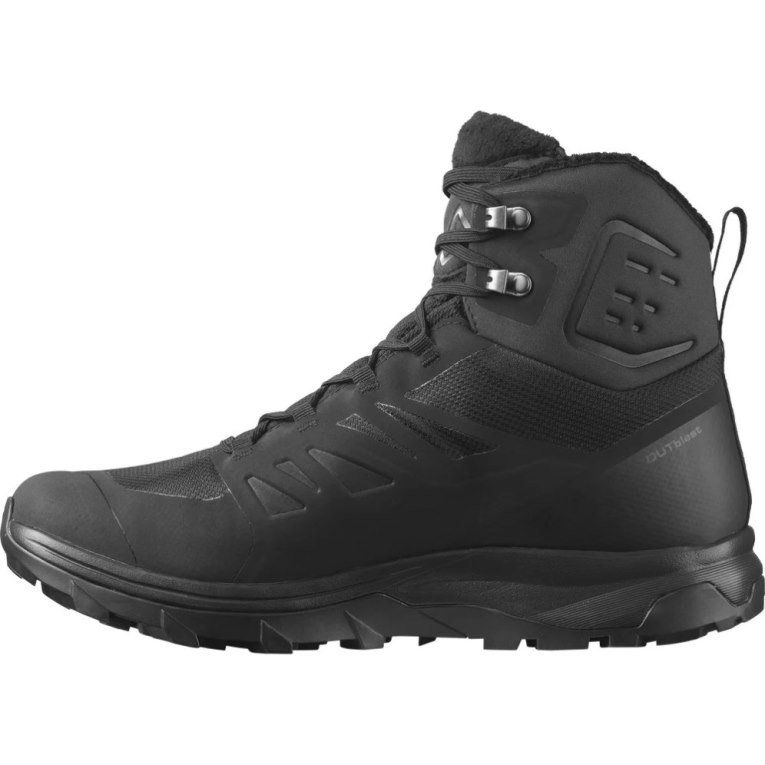 Black Salomon Outblast Thinsulate Climasalomon Waterproof Men's Winter Boots | IE HZ0653